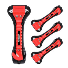 LETREEN 4 Pack Car Emergency Escape Window Break Hammer Safety Seat Belt Cutter Tool, Car Safety Hammer with Sharp Seat Belt Cutter, Double-Ended
