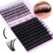 CORUSCATE 100D Cluster Lashes Spiky Individual Eyelashes Thick 10-20mm with Long Lash Spikes D Curl Lashes Individual Cluster Volume Eyelash Clusters