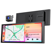 Krunia 9.26" Wireless Portable Car Play Screen for Apple CarPlay & Android Auto, OTA Updates, Backup Camera, Mirror Link, 5.0 Bluetooth, Voice