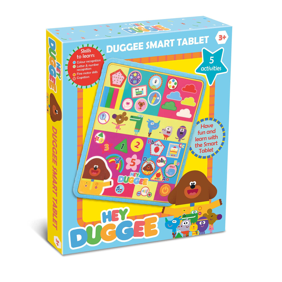 Hey Duggee Toys Hd21 Smart Tablet Toy For Kids-Helps Child Development, Learning, Problem Solving, Phonics, Sequences, Colours, Shapes And