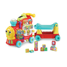 VTech Baby 4-in-1 Alphabet Train, Baby Walker with Lights, Sounds and Songs, Educational Toys Teaches Animals, Colours, Numbers and More, Preschool