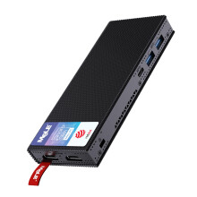 MeLE PCG02 Pro Fanless Stick PC - Reddot Award Winner, N100 8GB 128GB, Dual HDMI, WiFi 5, Gigabit Ethernet, USB-C PD3.0, Ultra-Slim & Compact Micro