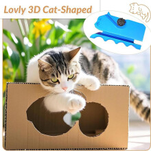 Cutter for Cat Scratchers, Kitten Shaped Cutter Cardboard Handheld Cardboard Cutter Tool, DIY Cat Scratchers Cardboard
