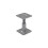 Galvanised 100-150mm Height Adjustable Elevated Post Base Support (130 x 130mm) 1