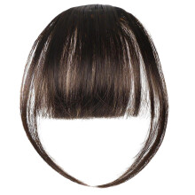 LOPHE Clip in Bangs, Chemical Fiber Hair Clip in Fringe Bangs, Bangs Clip in Hair Extensions, Wispy Bangs Clip with Curved Bangs, Temples Hairpieces