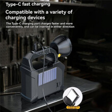 Multi-Functional Outdoor Portable Solar Flashlight USB Rechargeable Built-in Hardware Tools Torch Screw Set