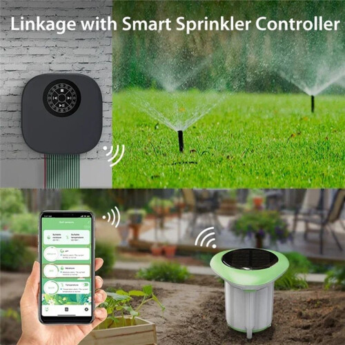 Tuya  Soil Sensor Solar Power Temperature Moisture Soil Qualities Detection for Farm Plants Hygrometer Garden Tools 1