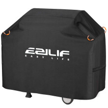 Ezilif BBQ Cover, Waterproof Barbecue Covers, Oxford Heavy Duty Large Barbecue Cover with Reflective Strips, Rip-Proof, UV Proof Outdoor Gas BBQ Cover