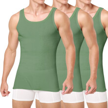 Unterhemd Herren 3/5er Pack Tank Top Baumwolle M?nner Schwarz Weiss Mehrfarbig