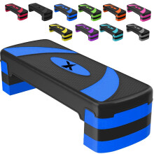 Xn8 Sports Steppers for Exercise Workout Adjustable Height 10cm 15 cm 20cm Sturdy Exercise Step for Gym, Aerobic Steps, Cardio Exercise and