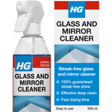 HG Glass & Mirror Cleaner, Streak-Free Glass Spray, Removes Grease & Dirt ? 500ml