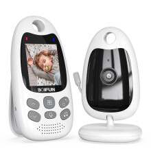 BOIFUN Baby Monitor with Camera and Night Vision, No WiFi, 2-inch Screen, VOX/ECO Mode, Rechargeable Battery, Two-way Audio, Video, Lullabies, Feeding