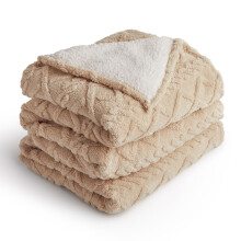 Silentnight Snugsie Giant Blanket - Fleece Throw Plush Blanket Super-Sized with Warm Sherpa Fleece Inside Reversible for Whole Family Sofa Couch Bed,