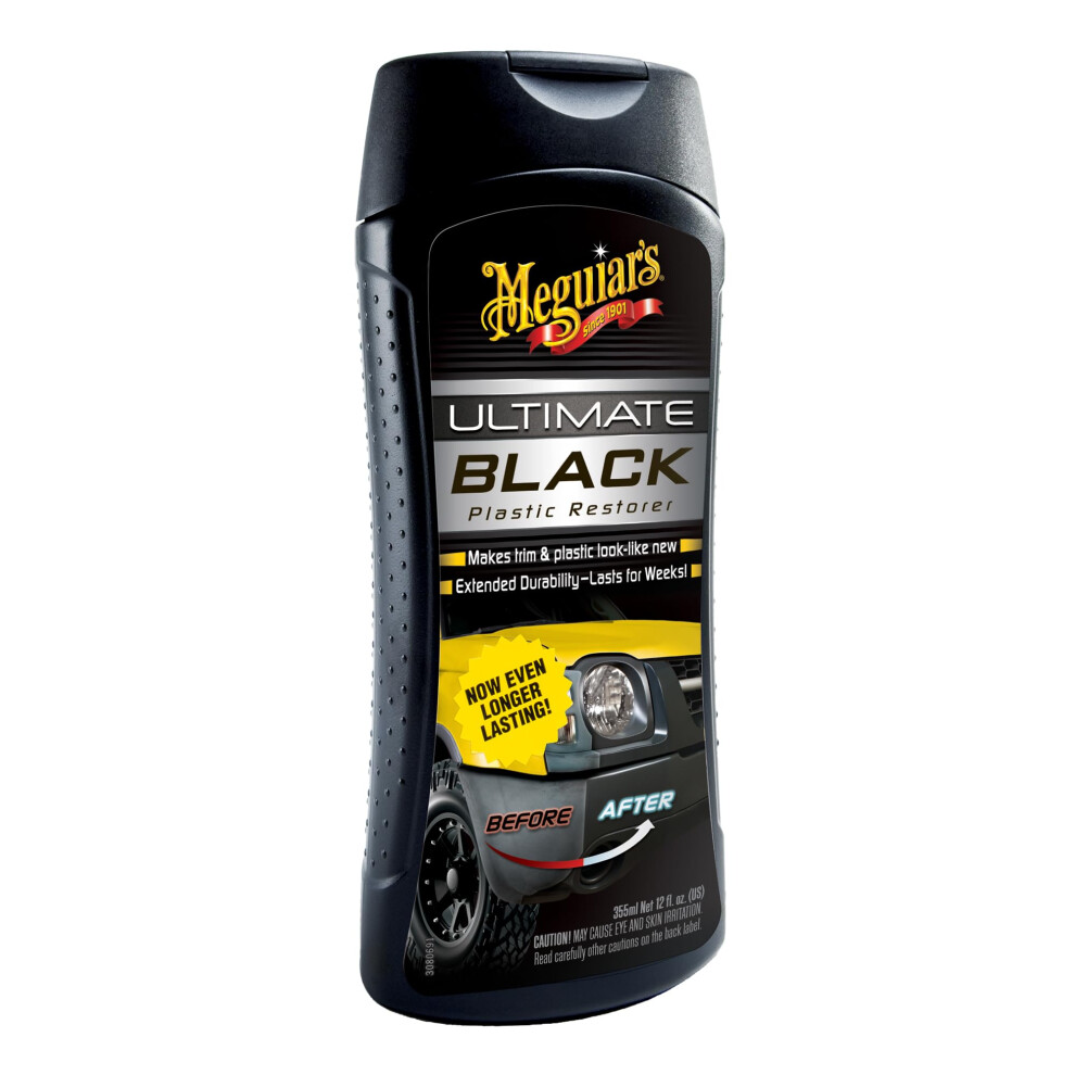 Meguiar's G15812eu Ultimate Plastic Restorer Trim Restorer 355Ml, Packaging May Vary Black 8000003768619