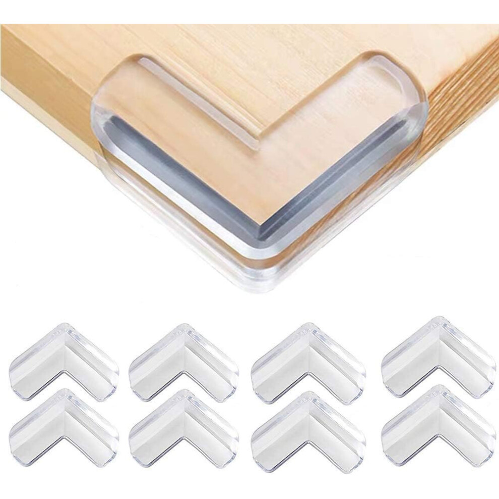 Safety Corner Protectors Guards, 8Pcs Baby Proofing Safety Corner Clear Furniture Table Corner Protection, Kids Soft Table Corner Protectors For Child Vobulafy