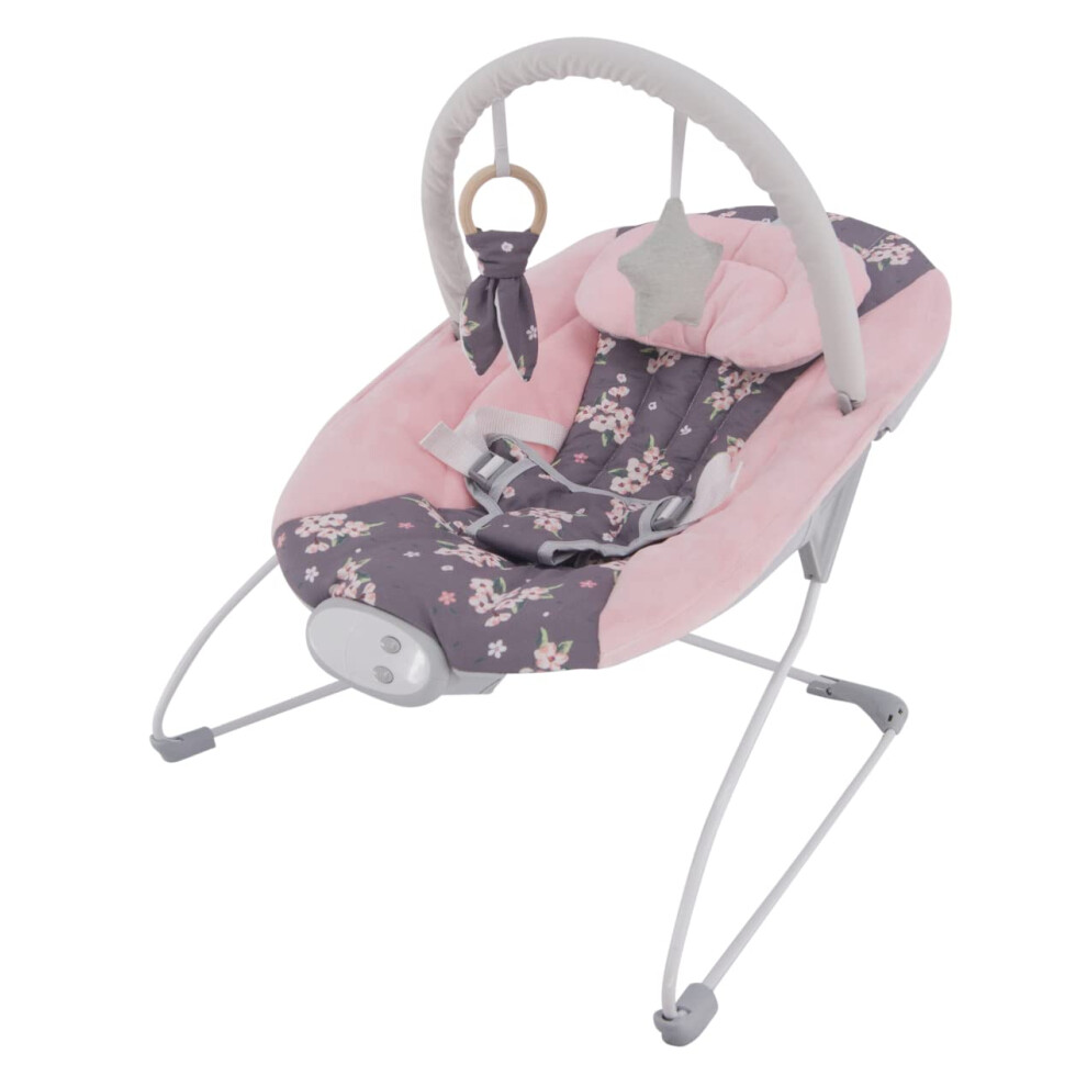 Ladida Baby Bouncer With Soothing Music And Vibration, Adorable Plum Blossom Design, Suitable For Newborns?148?