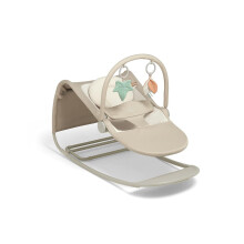 Mamas & Papas Tempo 3-in-1 Rocker/Bouncer, Lightweight, 3-Point Harness and Easily Removable Magnetic Toy Bar, Sand