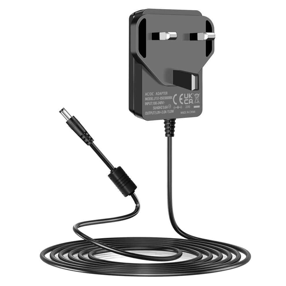 Mareisa 5Volt Power Adapter, 5V 3A Baby Swing Power Cord Compatible With Glider Premier Glider Petite Lx Munchkin Kmaier Jaoul Babybond Bellababy Kidsview