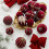 Weihnachtskugeln, Ornamente, Weinrot, Beflockung, Weihnachtsbaumschmuck, Neujahr, Weihnachtskugeln A 4