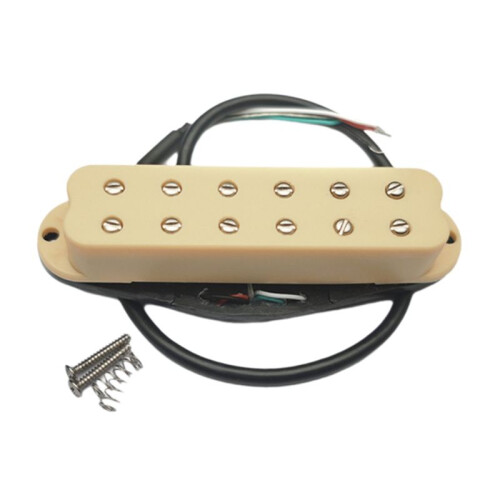 Gitarr Pickup Lågt Brus Hög Utgång Dual Coil Enkel Gitarr Pickup Gitarrdelar Gul 1