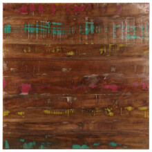 (reclaimed wood(multicolour), 80 x 80 cm) vidaXL Table Top Replacement Board Dining Table Top Rectangular Solid Wood