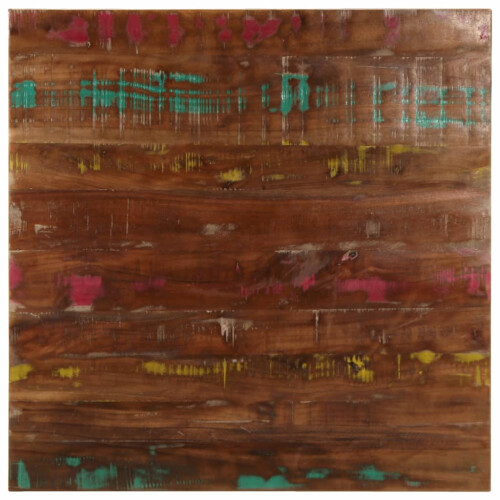 VidaXL (reclaimed wood(multicolour), 80 x 80 cm) vidaXL Table Top Replacement Board Dining Table Top Rectangular Solid Wood