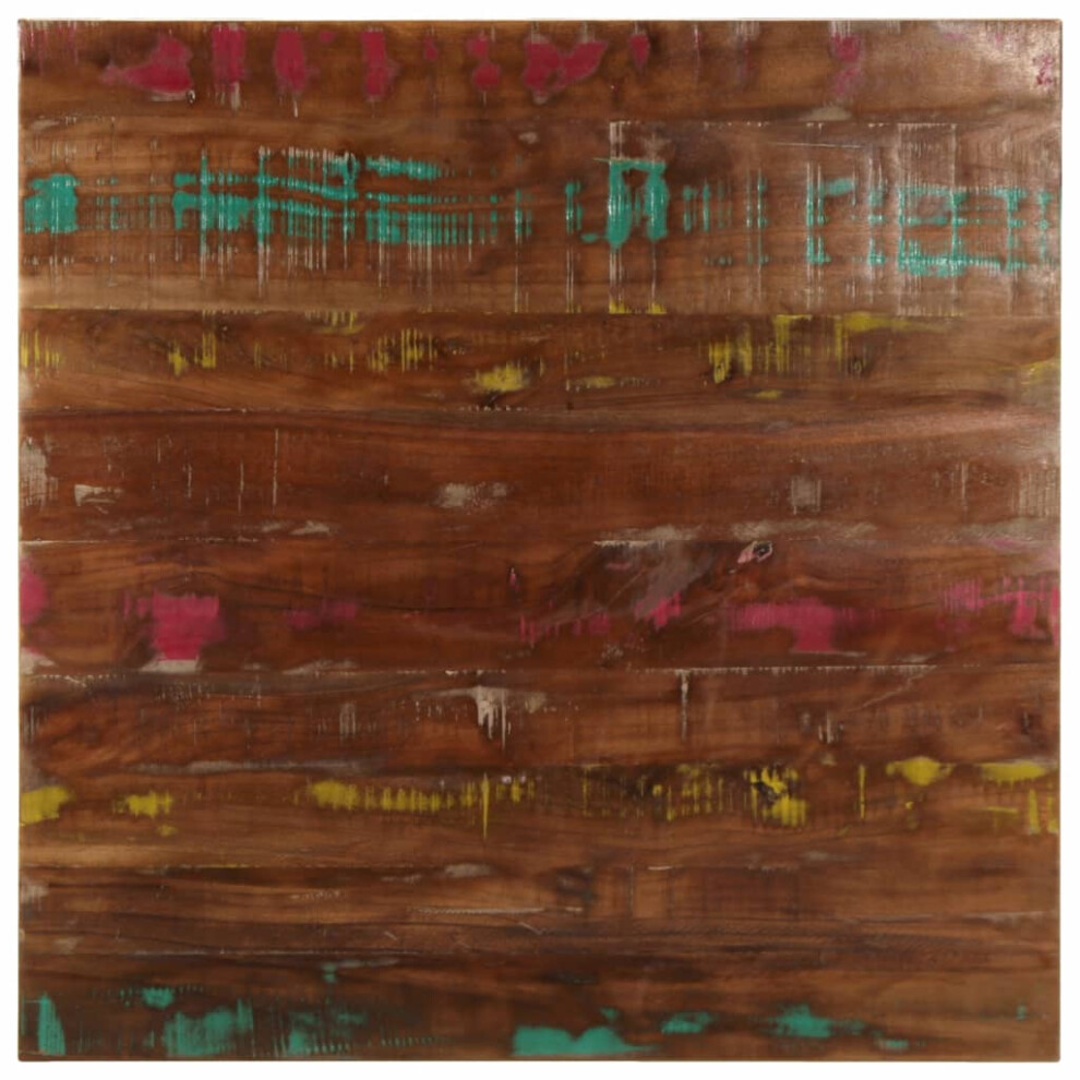 Vidaxl (Reclaimed Wood(Multicolour), 80 X 80 Cm) Table Top Replacement Board Dining Table Top Rectangular Solid Wood