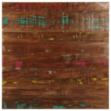 (reclaimed wood(multicolour), 80 x 80 cm) vidaXL Table Top Replacement Board Dining Table Top Rectangular Solid Wood