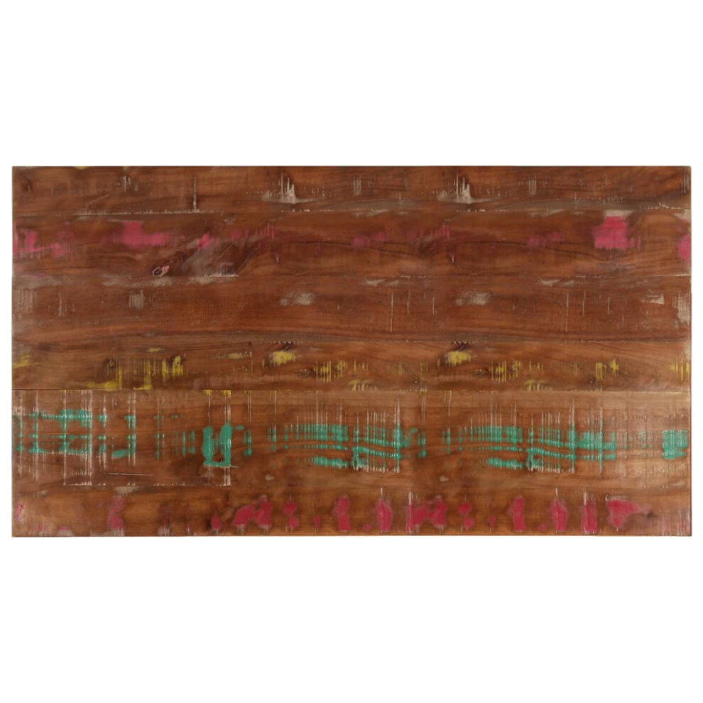 Vidaxl (Reclaimed Wood(Multicolour), 110 X 70 Cm) Table Top Replacement Board Dining Table Top Rectangular Solid Wood