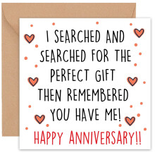 Felbridge Studio - Funny Anniversary Card - Anniversary Cards for Him Her Boyfriend G