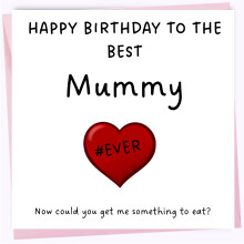 Birthday Card – Best Mummy Ever – From Daughter & Son, Happy Birthday Mummy, 150mm x 150mm