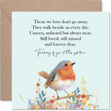Sympathy Card - Those We Love - Condolence Card, Mourning Bereavement Cards for Adults, Sorry For Your Loss Thinking of You, 145mm Greeting Cards