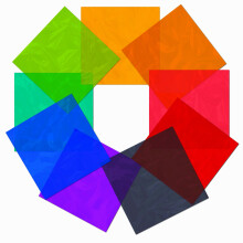 20 Pcs Coloured Cellophane Sheets for Crafts, Vibrant Colored Plastic Sheets for DIY Arts and Decoration, Versatile and Easy to Use