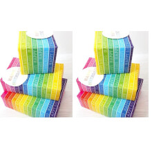 Abacus Cards Wrapping Paper 12370A"Rainbow Stripe" Gift Wrap Pack with 2 Sheets & 2 T
