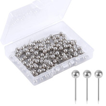 200pcs Map Push Pins,World Map Pins Round Head Drawing Pins for Travel Map Small Thum