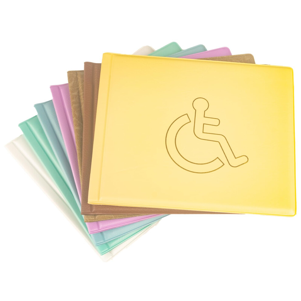 Disabled Badge, Pu Leather Disabled Badge Holder For Car, Parking Badge, Disabil Blue 96567845