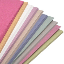 A4 Recycled Sugar Paper Pastel Colours 50 Sheets in 10 Assorted Colours, Great for Arts & Crafts, Drawing