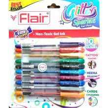Xtra Sparkle Glitter Gel 10 Colours Xtra Sparkle Gel Pen by Flair