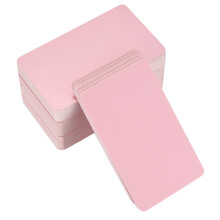150 Pcs Blank Kraft Cards Paper, Pink Flash Cards Blank, Business Message Cards, Craft Words Cards Paper for DIY Card Making, Learning, Memory, Note