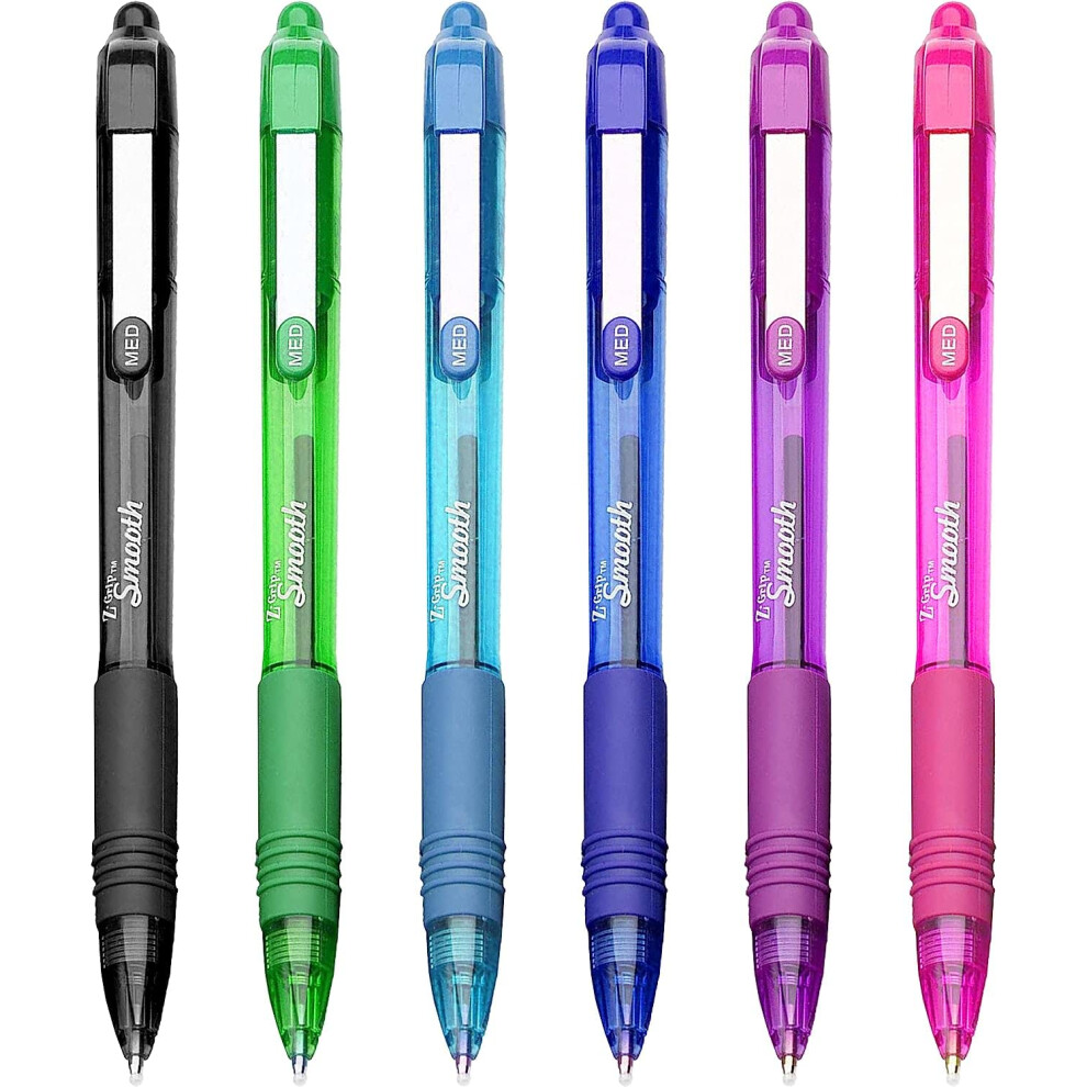 Photos - Other Office Equipment Zebra Z-Grip Smooth - Retractable Ballpoint Pen - Assorted Pack of 6 