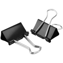 XFentech Large Foldback Binder Clips - 51mm Binder Clips Paper Clips Metal Black Bulldog Clips Clamps 2 inch Stationary Clips for Office Home Supplie