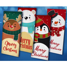 Giftinghouse Christmas Money Wallets for Cash Gifts - 4/12/24 Christmas Greeting Cards Pack with envelopes