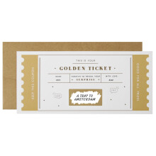 CJ&M The Golden Ticket | Scratch & reveal surprise ticket, Golden ticket, Scratch Card, Surprise holiday, Gift reveal, Surprise gift
