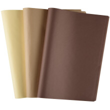 CHRORINE 50 Sheets Kraft Brown Tissue Paper Multicolor Art Gift Wrapping Paper Bulk f
