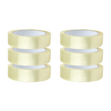 IZEERA 6 Rolls Sticky Cellotape 24mm x 40m – Transparent Packaging Tape for Parcels, Gifts, School, Office Strong Clear Packing