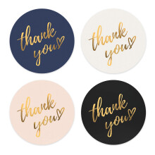 Thank You Stickers, 1120pcs Round Thank You Stickers Small Thankyou Sticker Labels 1 Inch Business Supplies Personalised for Party Gift Wrap Bags Wed
