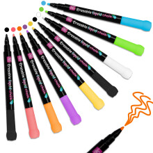 YUNAI Liquid Chalk Pens for Blackboards, 9PCS Chalk Markers Wipeable for Chalkboard a