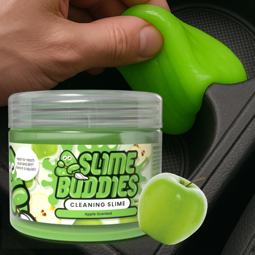 Slime Buddies Cleaning Putty Gel | Car Cleaning Gel For Air Vents & Interiors, Computer, Macbook & Laptop Keyboard Cleaner 5051227143709