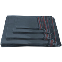 100x Grey Mailing Bags - Assorted Sizes, 100% Recyclable Parcel Bags, Self-Seal Postage Bags for Clothes - Strong & Sealable Plastic Envelopes