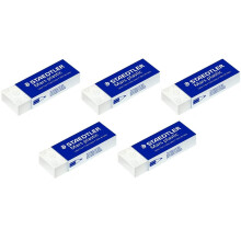 5 x Staedtler Mars Plastic Pencil Eraser Rubbers School Office Drawing